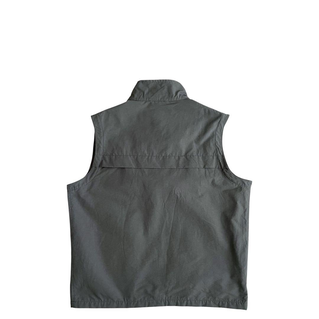 【美品】EddieBauer エディバウアー 90s ナイロンベスト D.GRY