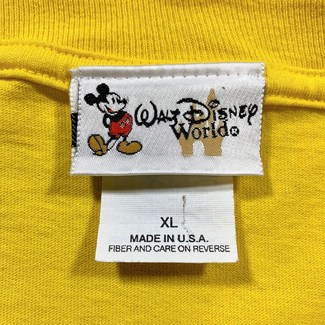90s USA製 Disney 見ざる聞かざる言わざる パロディ Tシャツ XL