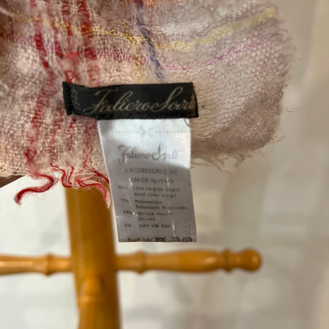 【月末値下げ！】Faltiero Sarti チェック柄ストール