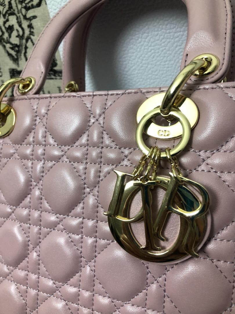 Lady Dior バッグ　ミニ　ピンクレディディオール