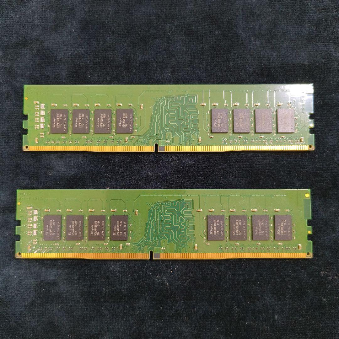 【2枚】8GB DDR4 2133MT/s KVR21N15D8/8