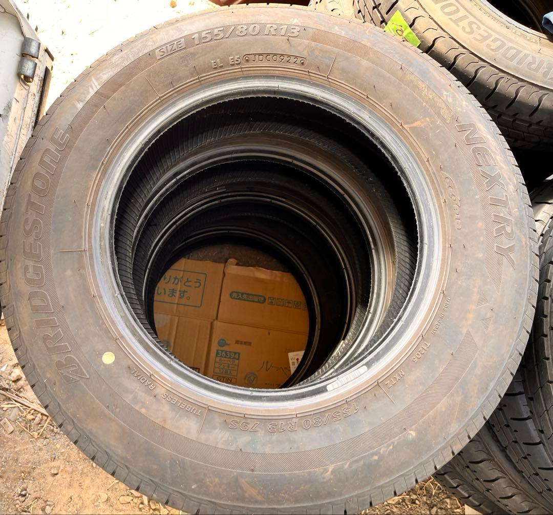 155/80R13 ブリヂストン　ノーマルタイヤ　4本セット