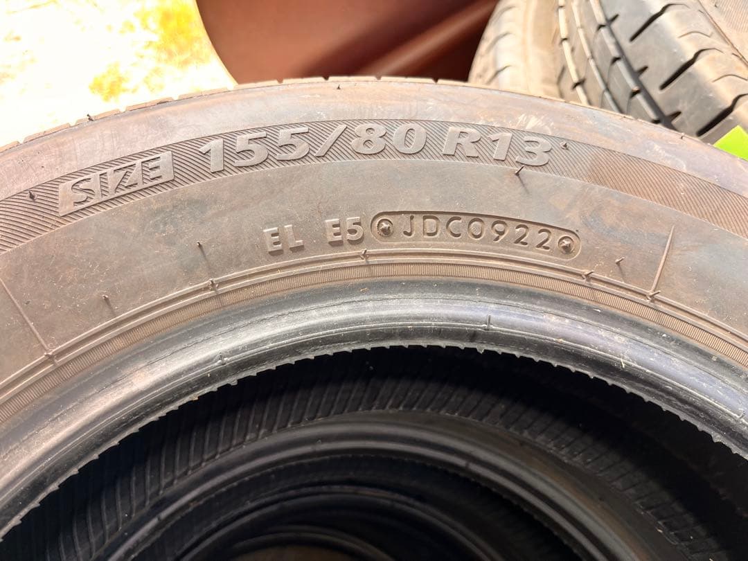 155/80R13 ブリヂストン　ノーマルタイヤ　4本セット