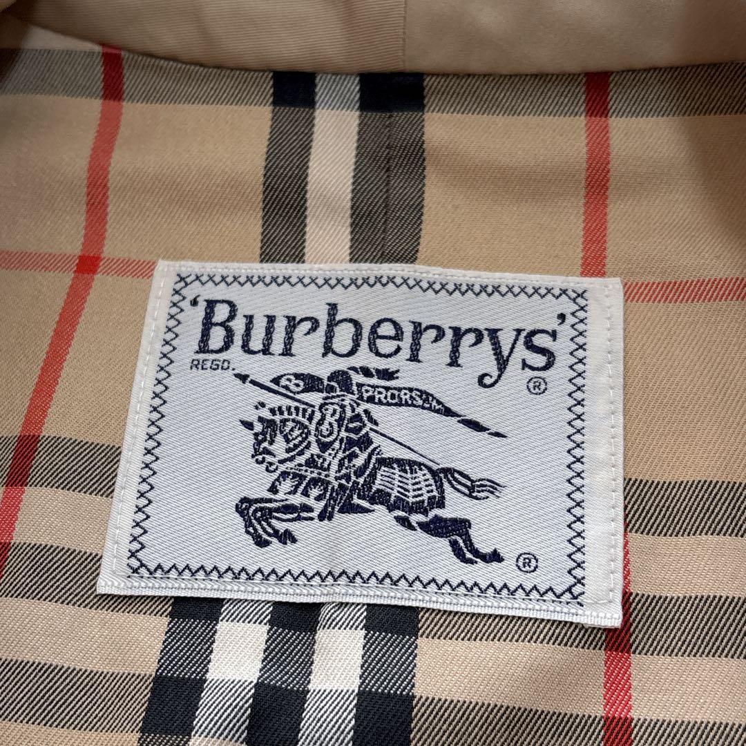 Burberrys' トレンチコート　裏ノバチェック　ロング　ベージュ　L相当