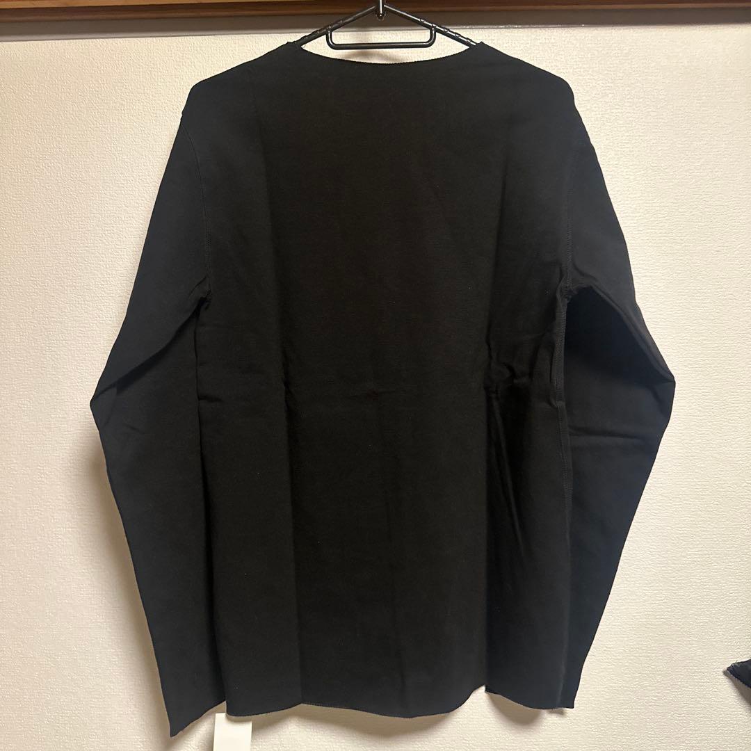 LUCIEN PELLAT FINETスカルプリント ブラック 長袖Tシャツ