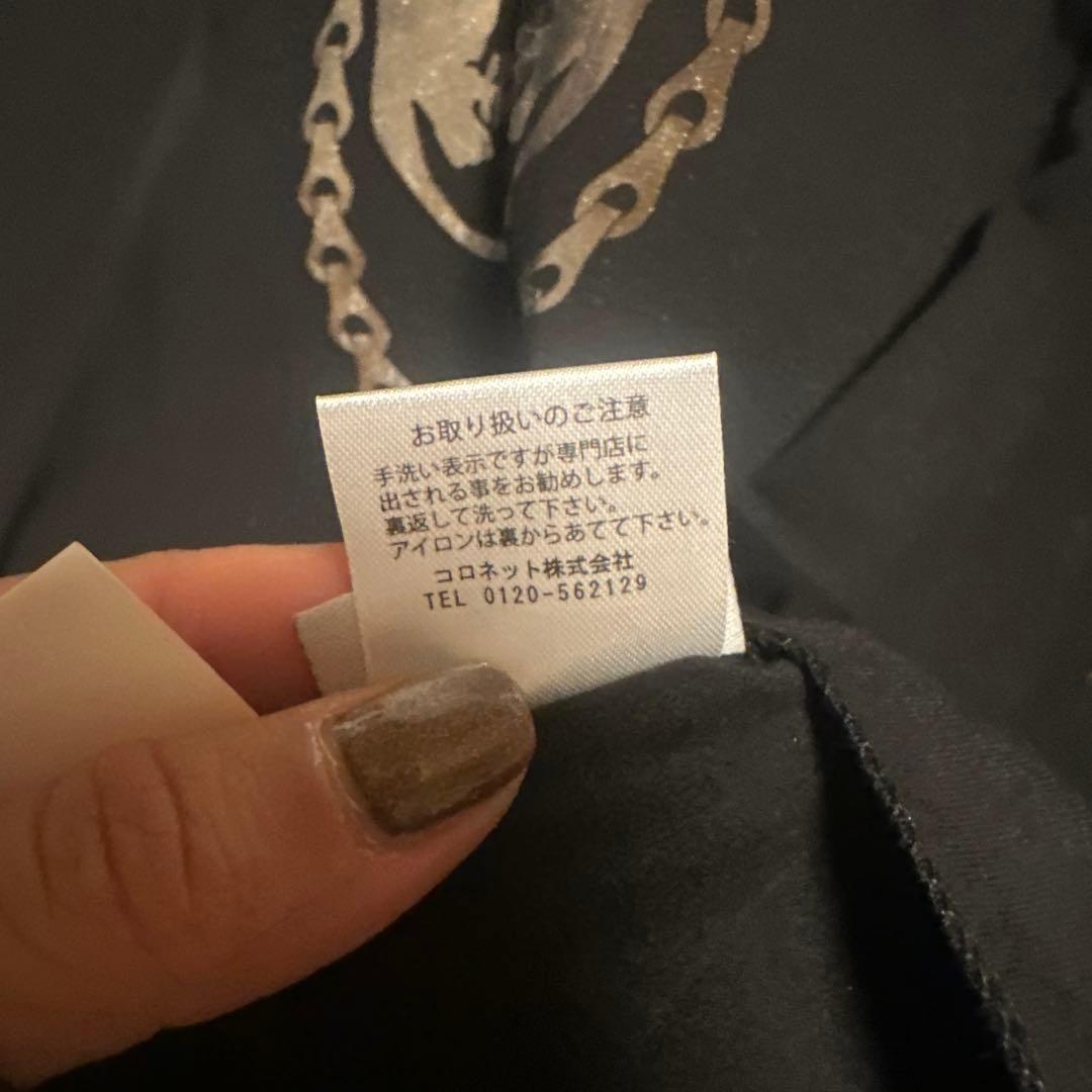 LUCIEN PELLAT FINETスカルプリント ブラック 長袖Tシャツ
