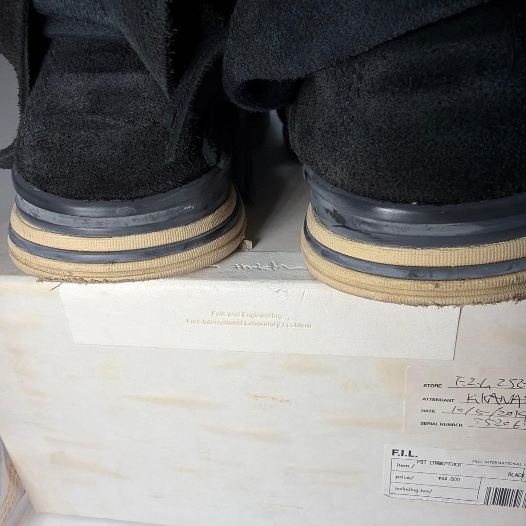 靴 visvim FBT LHAMO FOLK BLACK M9 27.0cm