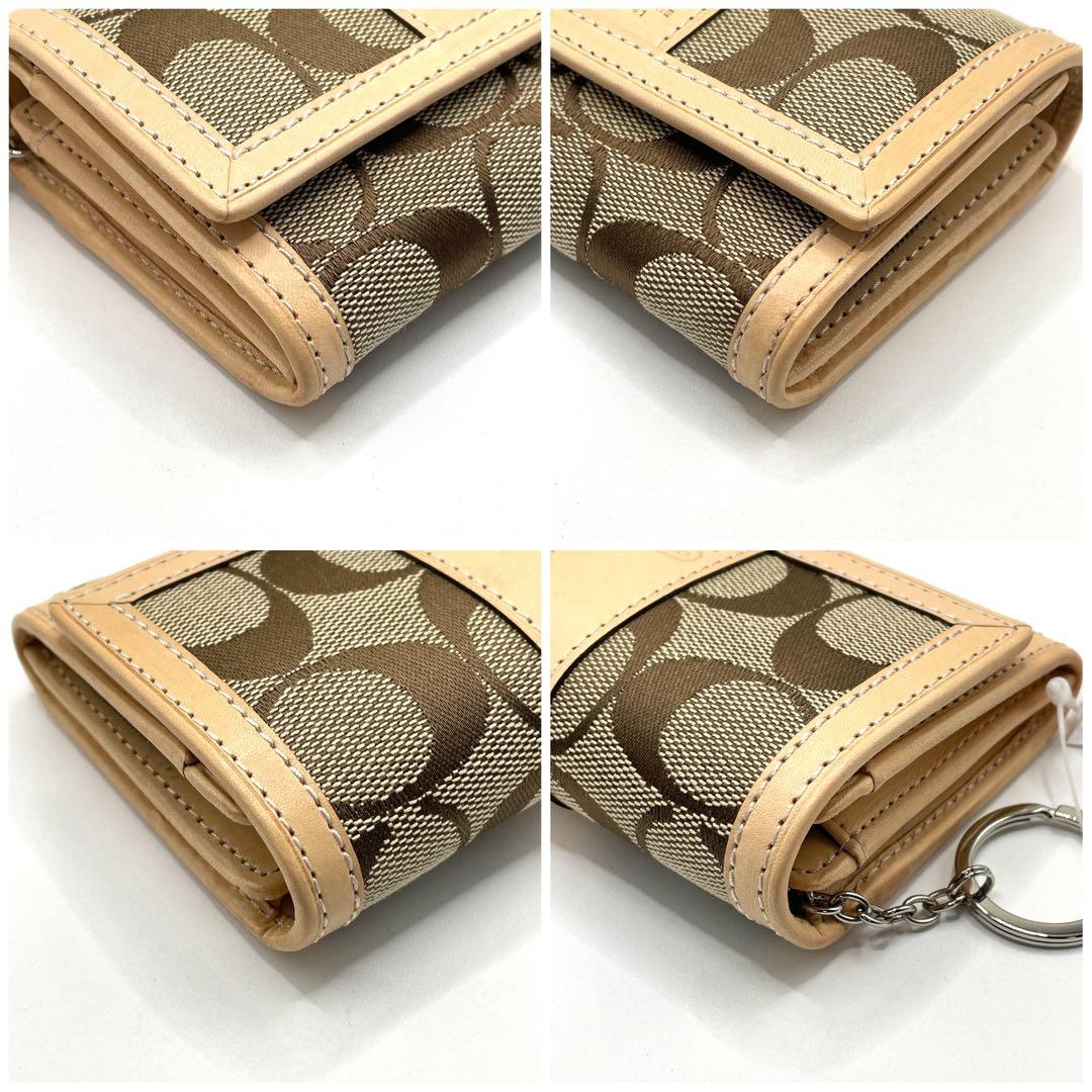 ✨未使用タグ付✨COACH コーチ 二つ折財布 ケース キーリング付き
