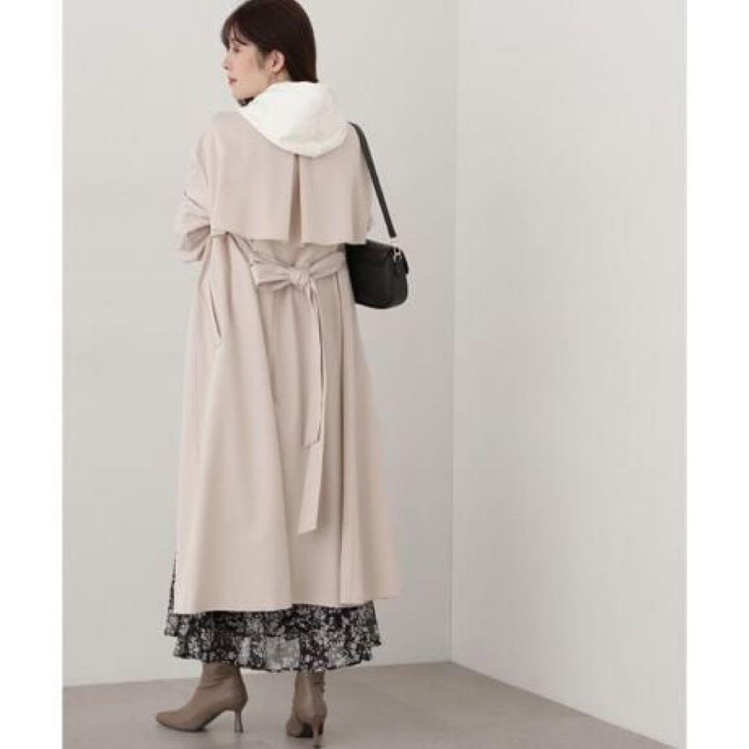 【なな】 プロポーションボディドレッシング　ロングコート　リボン