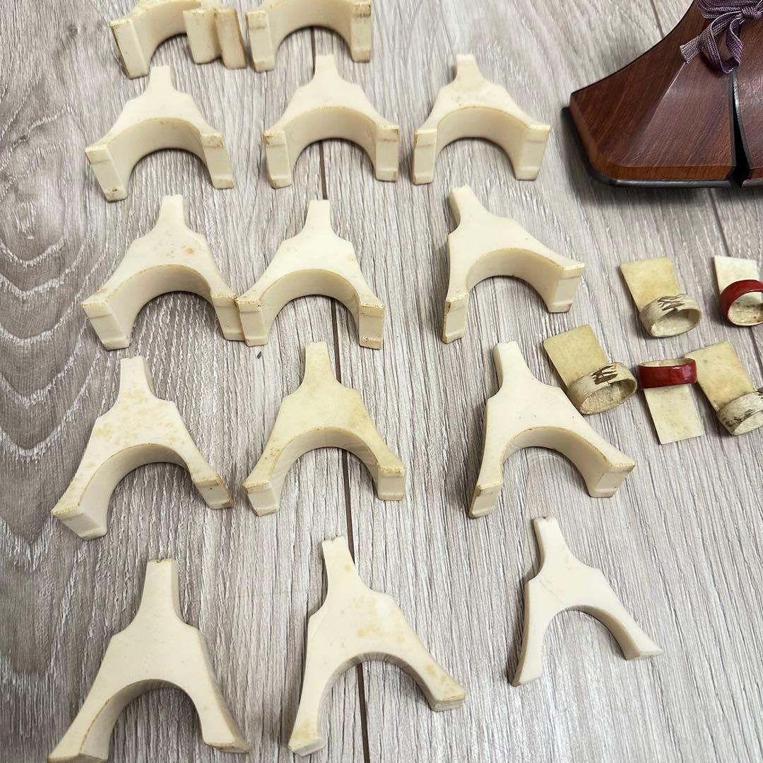 お琴　弦楽器　上角作り　くり甲　すだれ彫り　琴柱14個 猫足　13弦　蒔絵