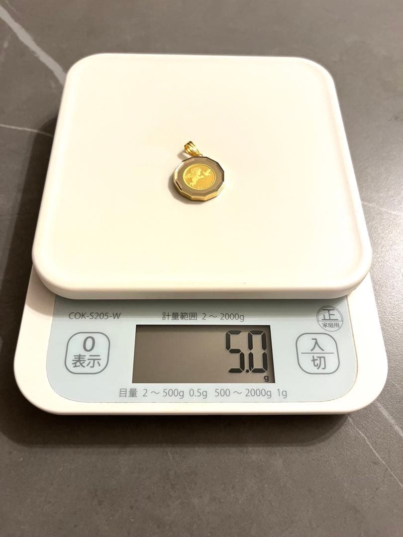 k*o様 5g K18 K24エンジェルペンダントトップ ゴールドエリザベスデザ
