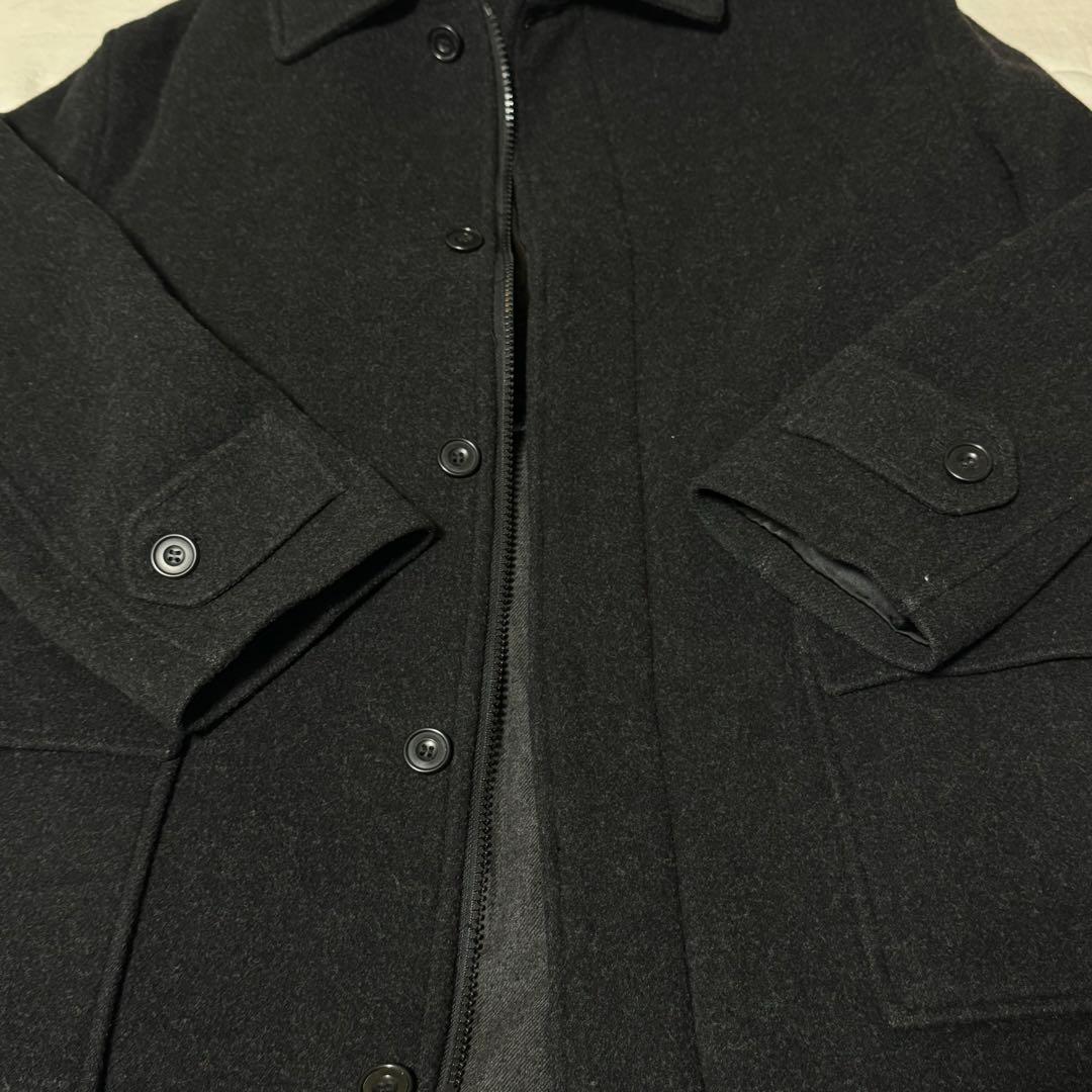 美品BrooksBrothersダッフルコートM黒イングランド製ウール
