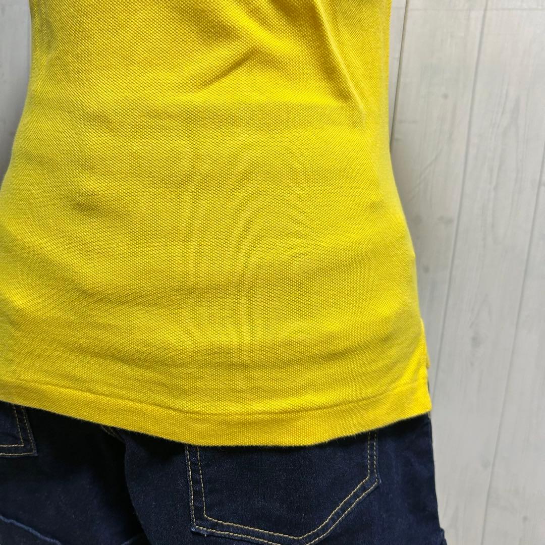 ★極上品★ ポロ ラルフローレン ポロシャツ ビッグポニー イエロー ブルー S