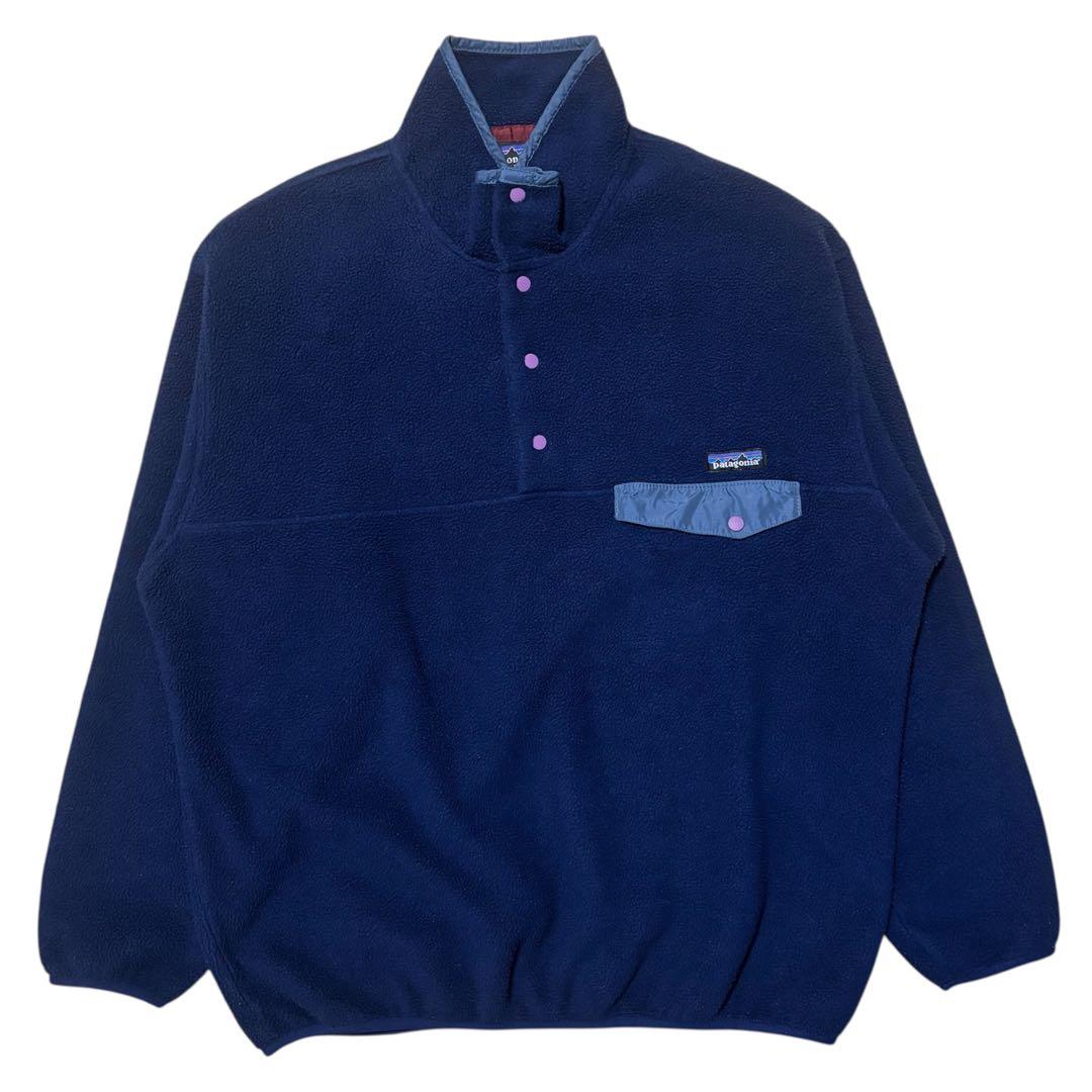 1990s USA製 Patagonia L パタゴニア スナップT シンチラ