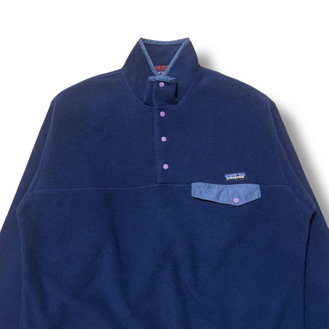 1990s USA製 Patagonia L パタゴニア スナップT シンチラ