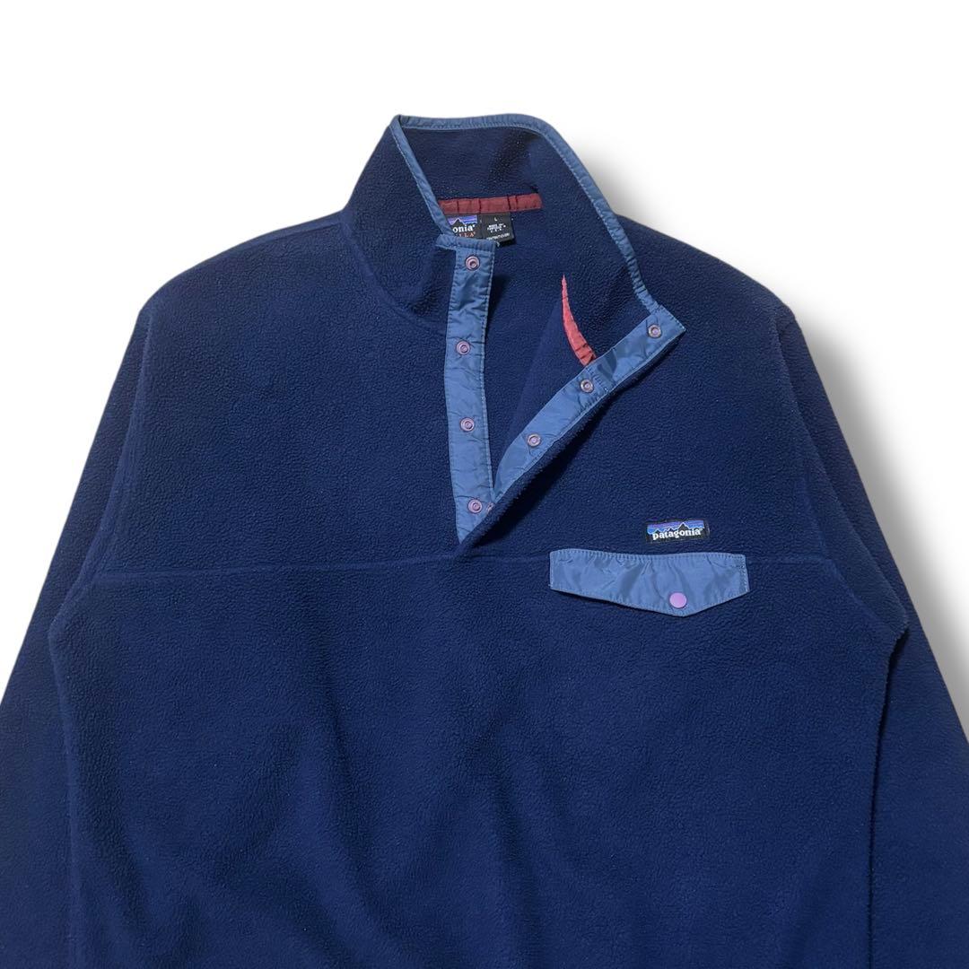 1990s USA製 Patagonia L パタゴニア スナップT シンチラ