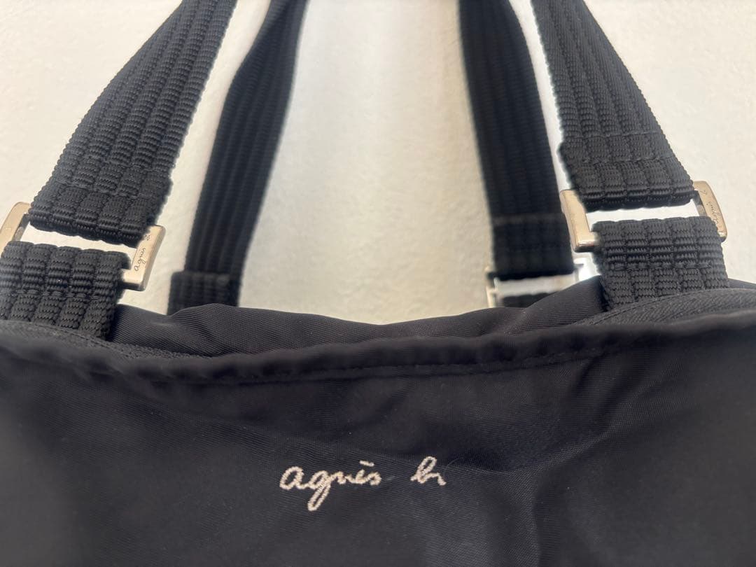 ま*ぎ様 agnès b. ブラックボストンバッグ