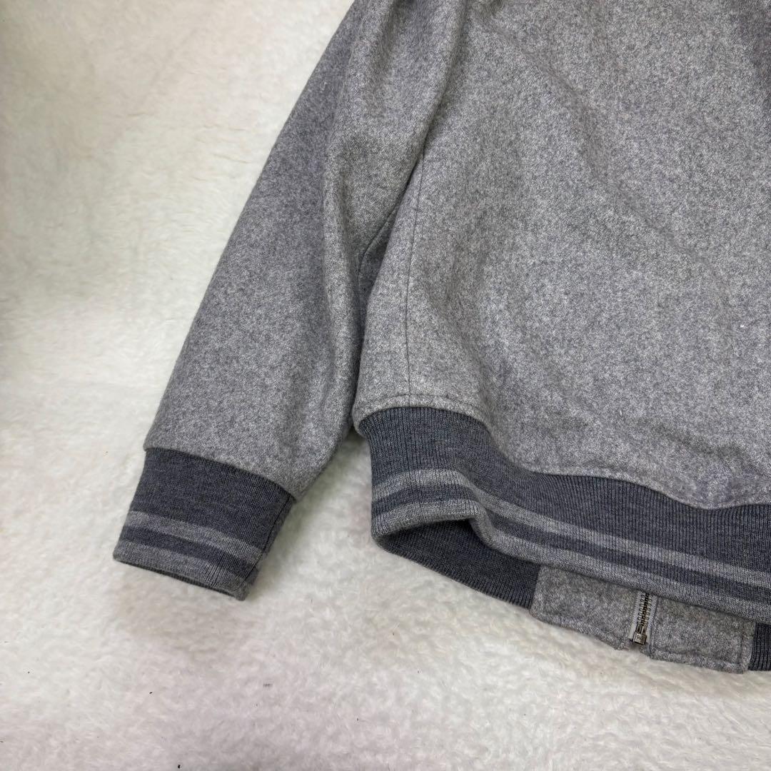 美品　FRED PERRY グレー スイングトップ　ウール　ジャンパー Sサイズ