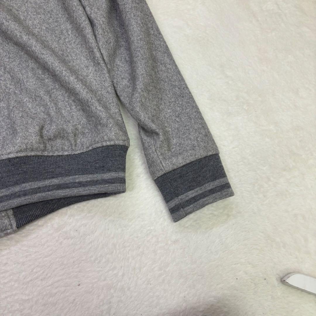 美品　FRED PERRY グレー スイングトップ　ウール　ジャンパー Sサイズ