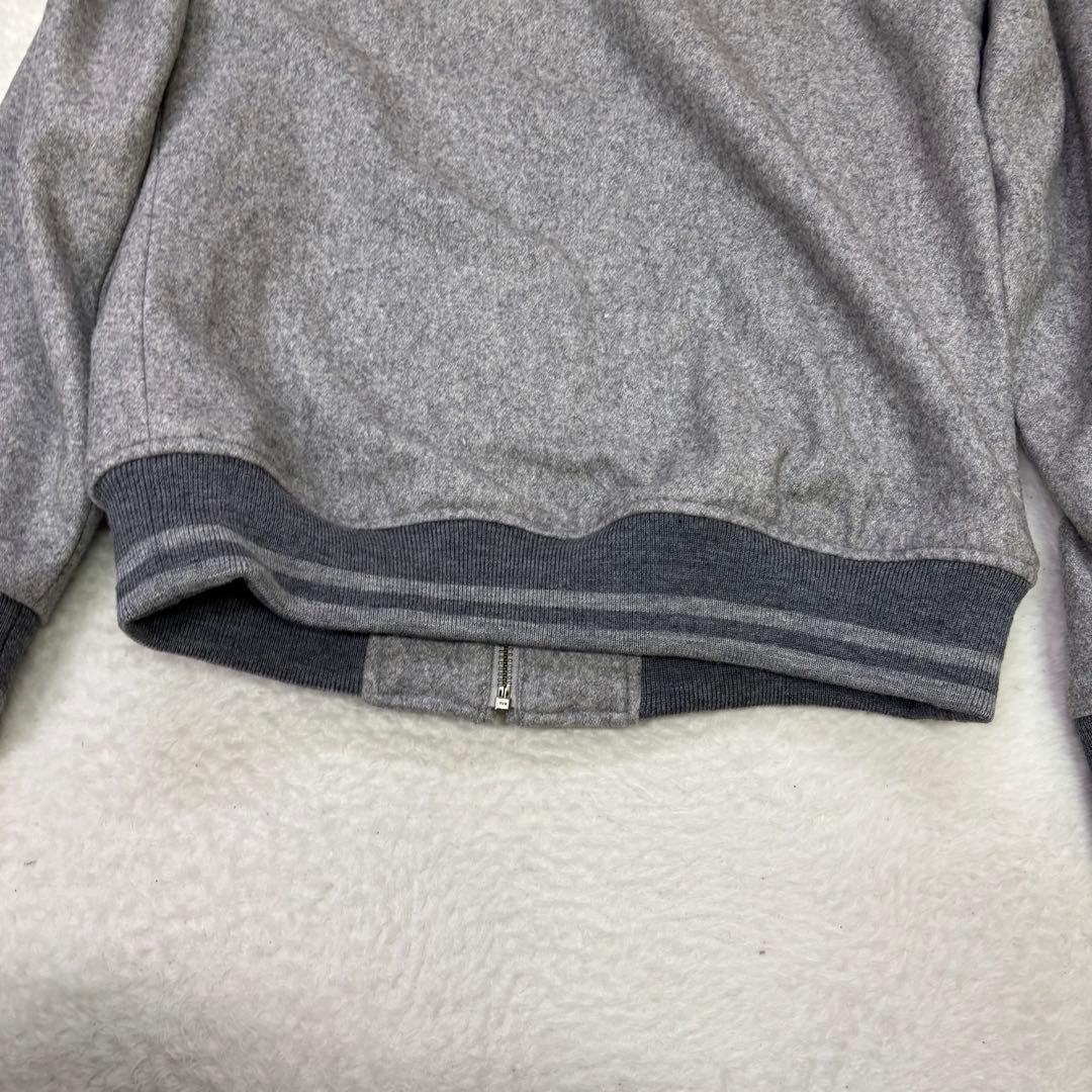 美品　FRED PERRY グレー スイングトップ　ウール　ジャンパー Sサイズ