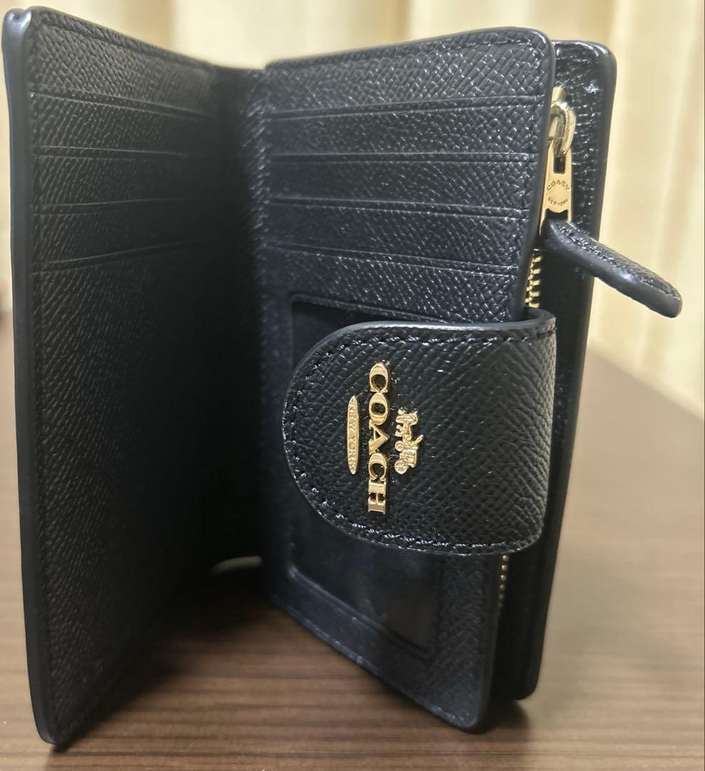COACH ブラック 二つ折り財布