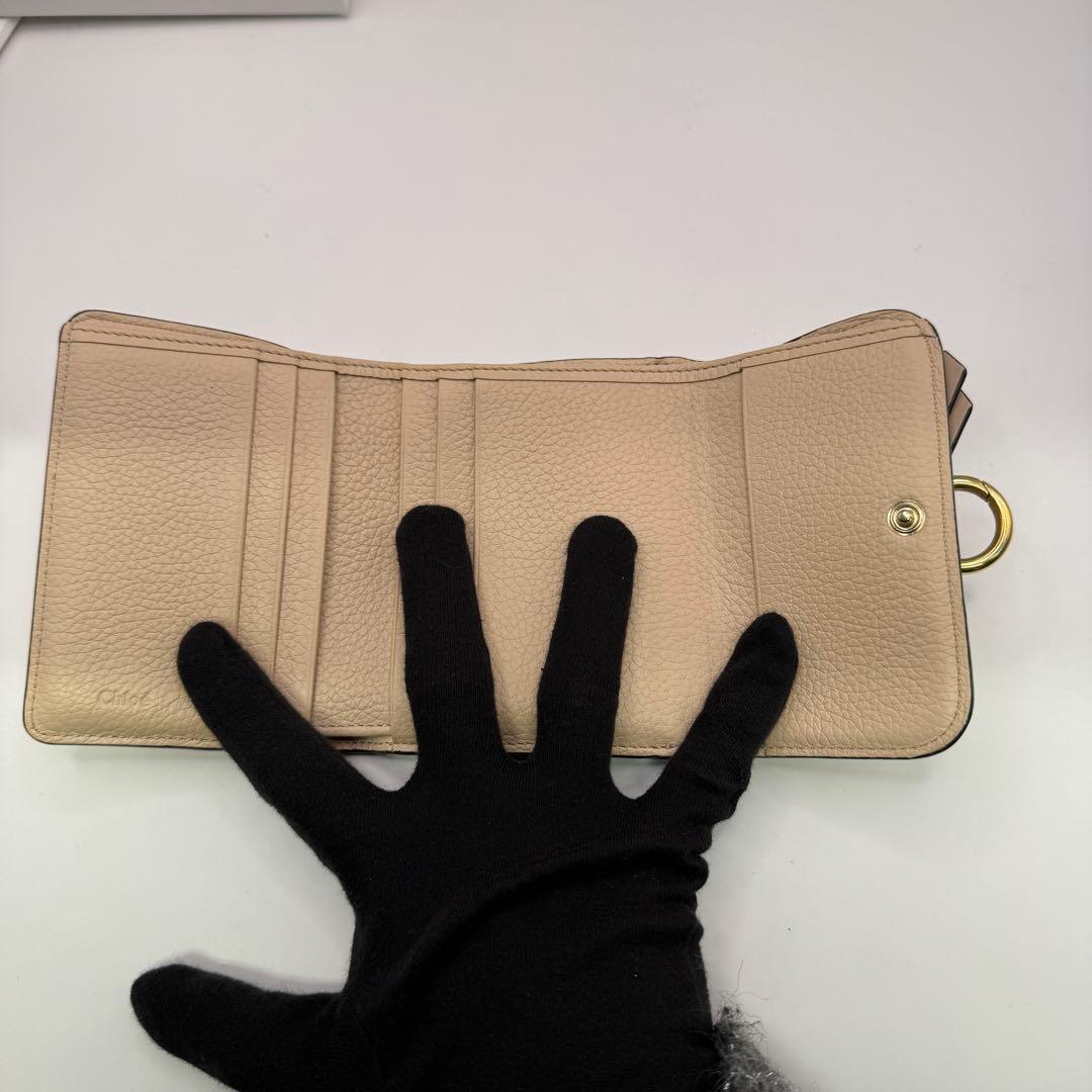 Chloé 三つ折り財布 ベージュ【2】¨̮⃝