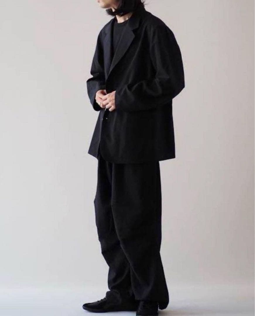 【タグあり】comoli 24ss ウールジャケット ストライプ