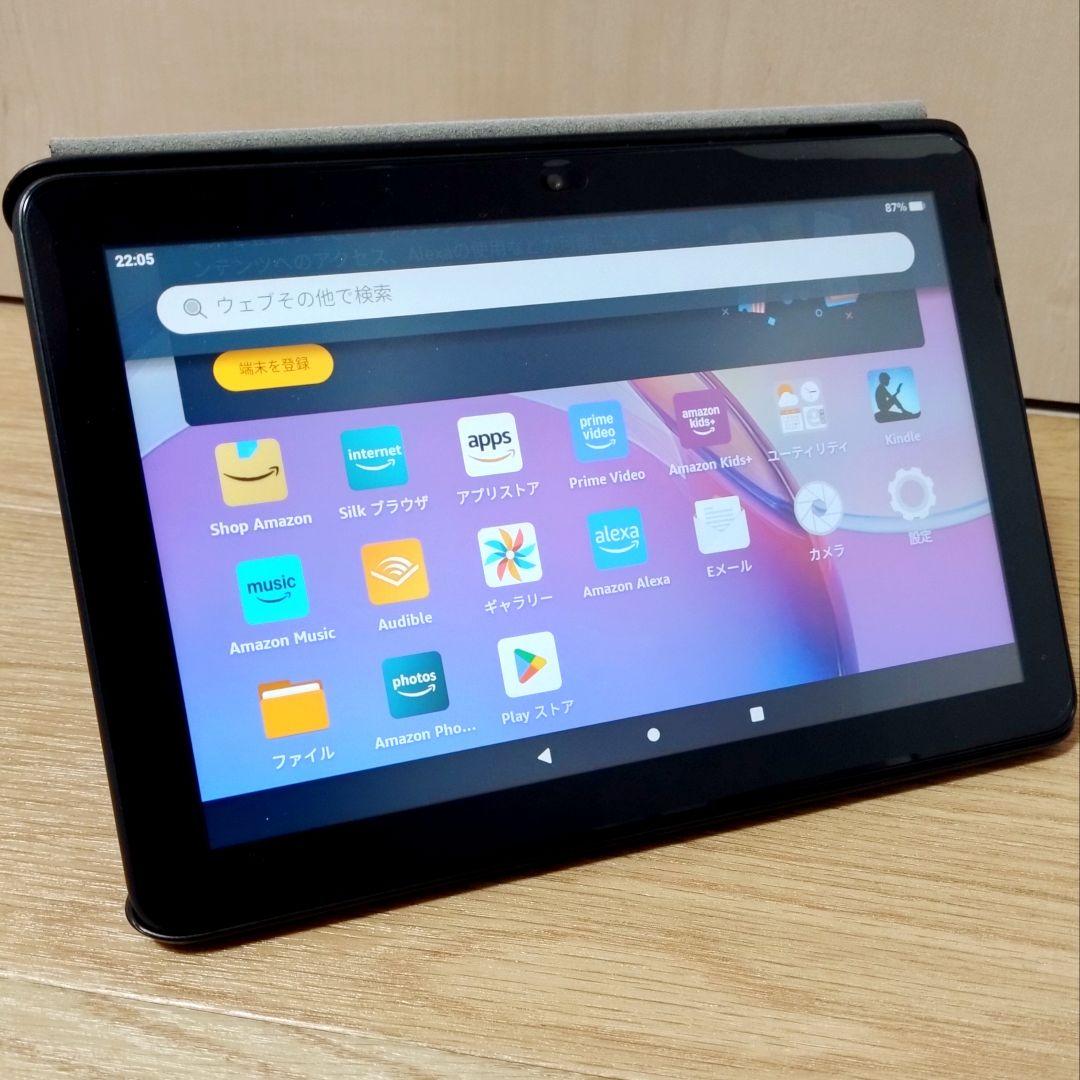 極美品 Fire HD 8 最新第12世代(2024) 純正カバー／フィルム付き