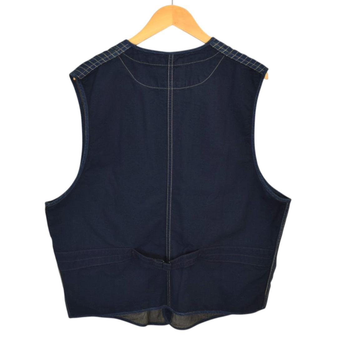 コ*ル様 デッドストック 未使用 RRL ウォバッシュストライプワークベスト