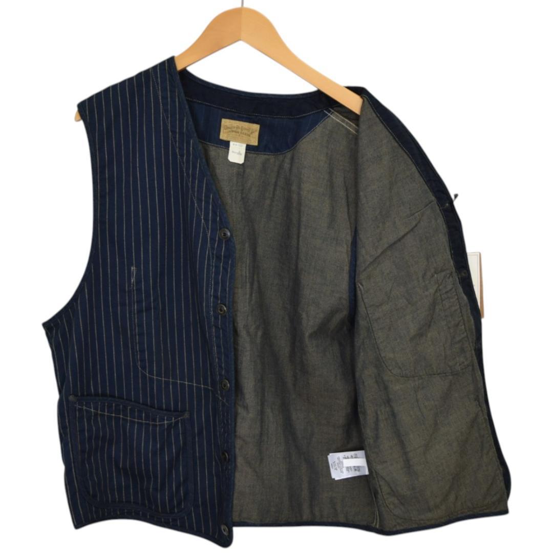 コ*ル様 デッドストック 未使用 RRL ウォバッシュストライプワークベスト