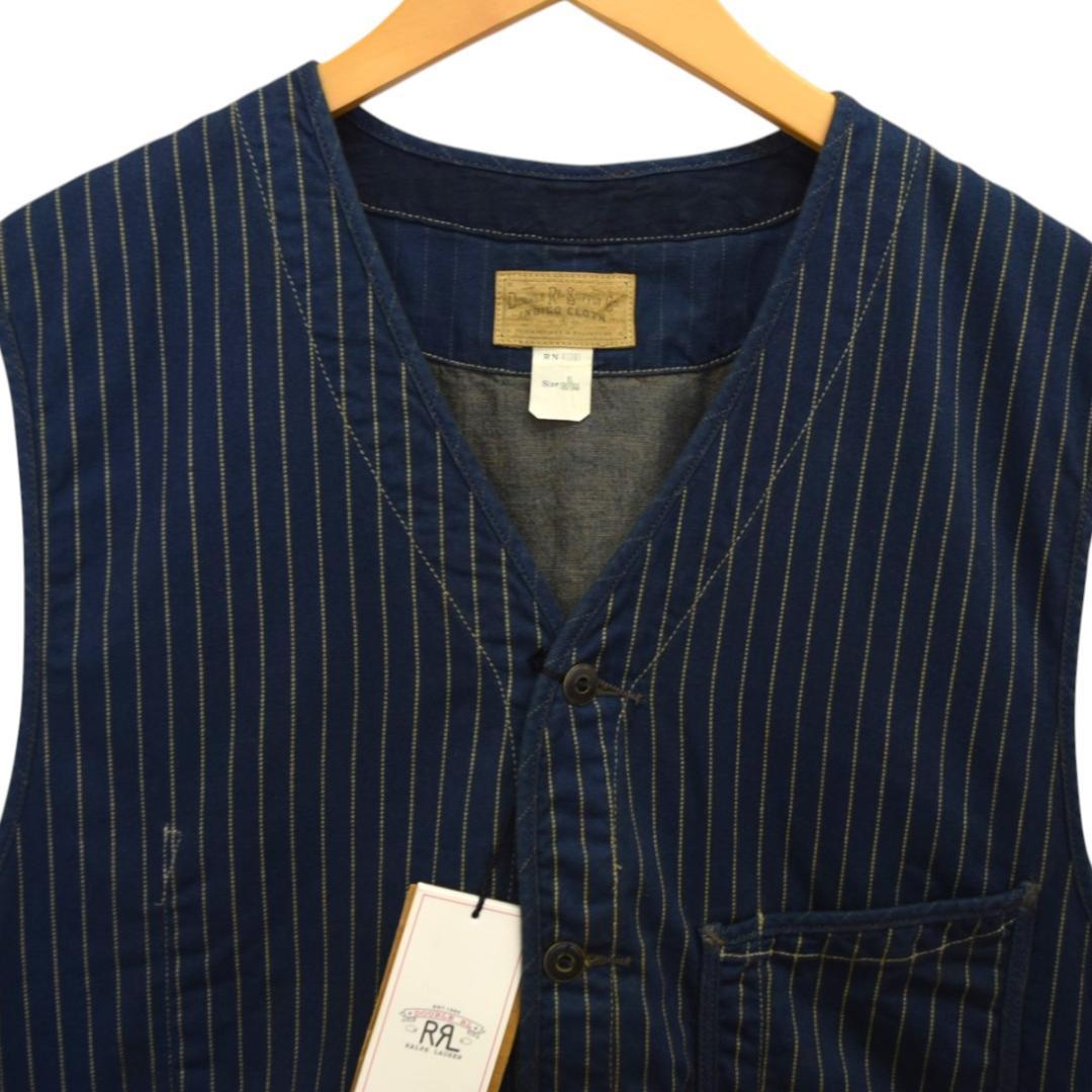 コ*ル様 デッドストック 未使用 RRL ウォバッシュストライプワークベスト