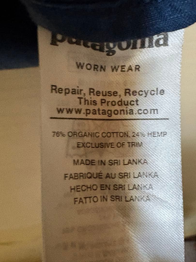 ロ*グ様 Patagonia パタゴニア ヘンプ コーチジャケット　ネイビー