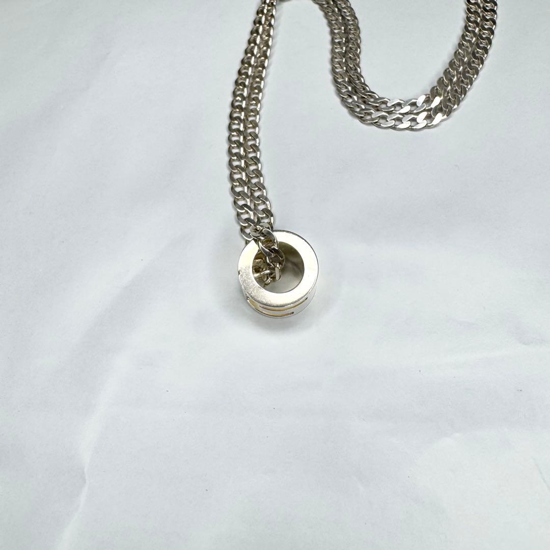 GUCCI グッチ　カットアウト　Gリング 喜平 ネックレス シルバー925