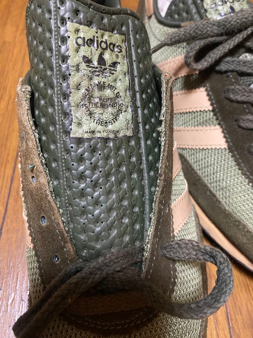 80s adidas 600 カーキ 25スニーカー AS600 ヴィンテージ