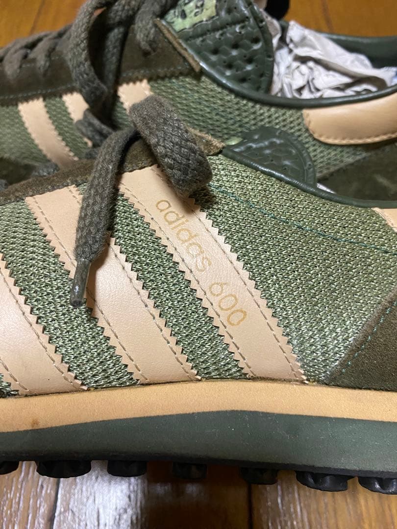 80s adidas 600 カーキ 25スニーカー AS600 ヴィンテージ