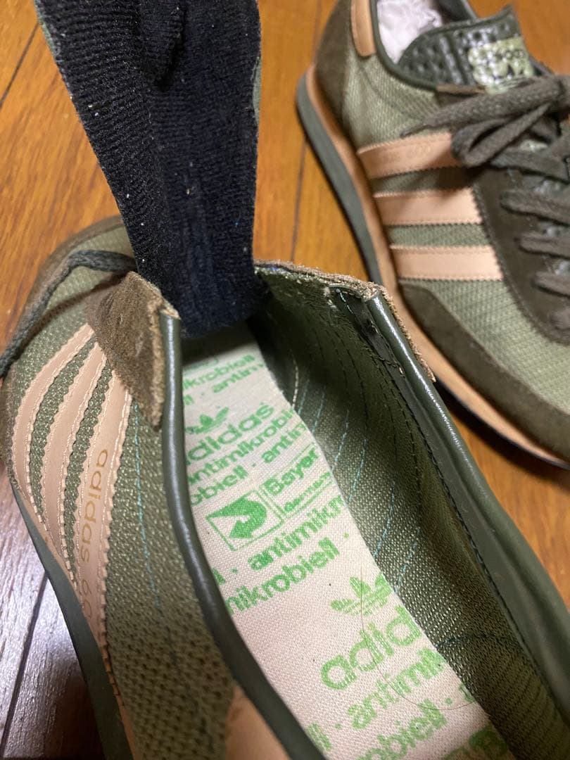 80s adidas 600 カーキ 25スニーカー AS600 ヴィンテージ