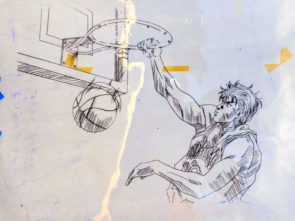 セル画 SLAMDUNK 背景付 桜木花道 当時物