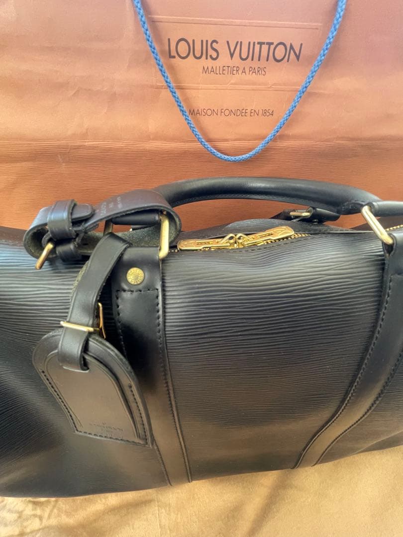 Louis Vuitton エピ キーポル50 ボストンバッグ ブラック 黒