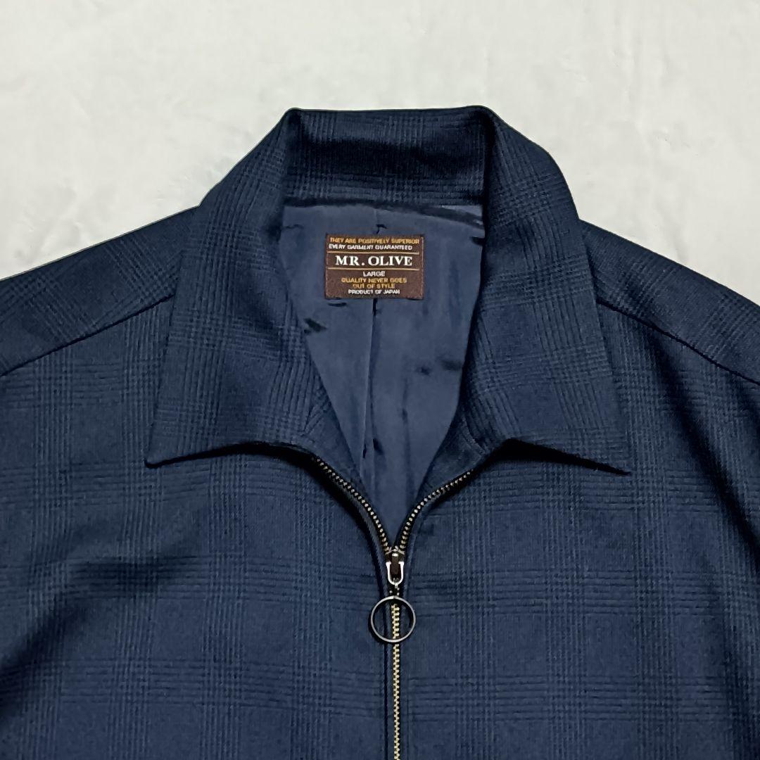MR.OLIVE ミスターオリーブ ジップジャケット ネイビー メンズ ブルゾン