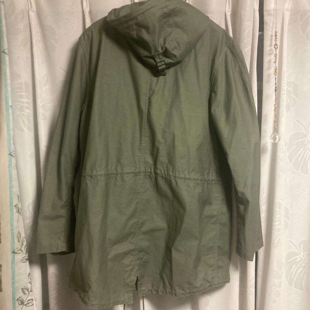Stussy フード付きモッズコート XL オリーブグリーン