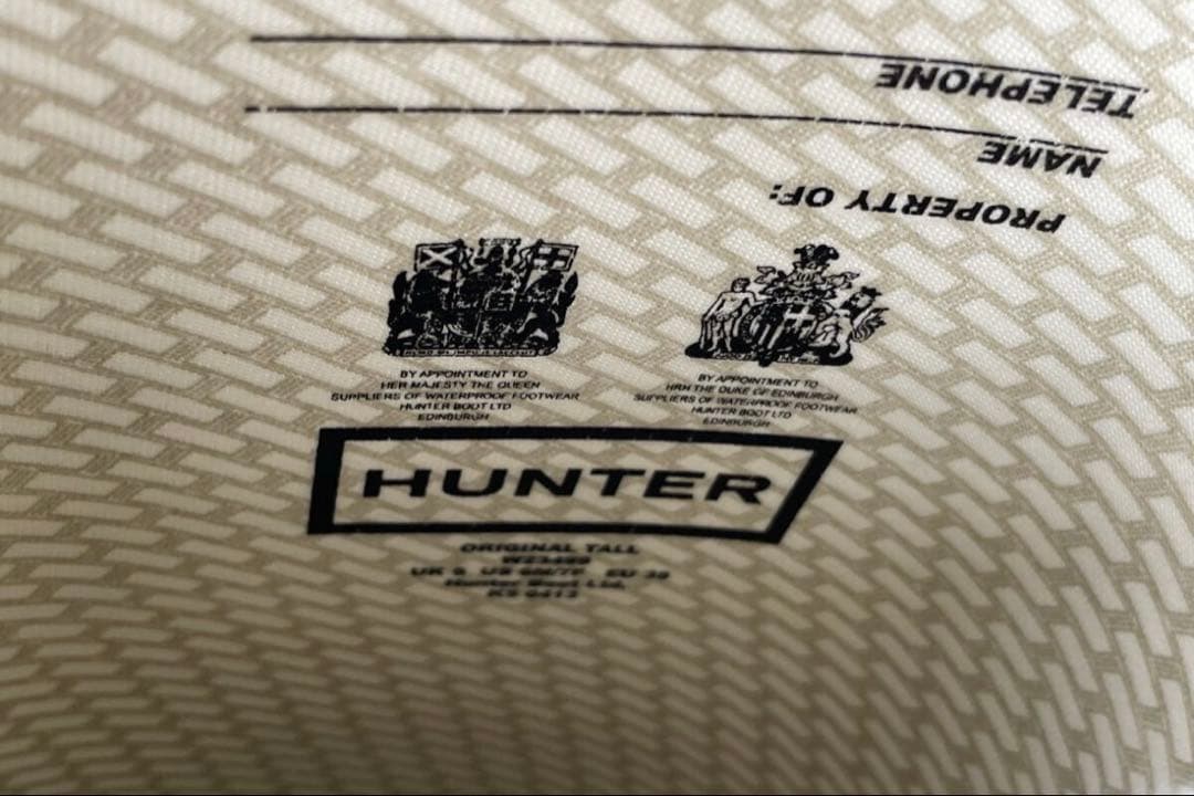 美品　HUNTER ハンター 長靴 UK5 お手入れスプレー付き週末限定