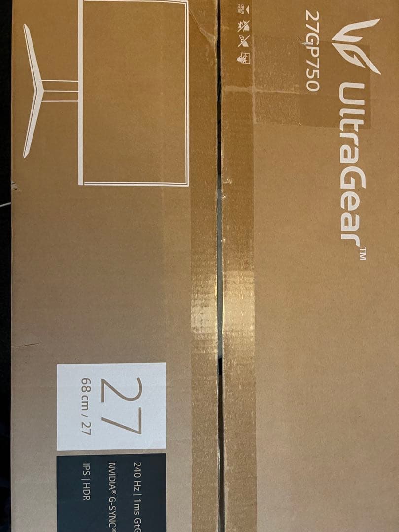 LG 27GP750B ゲーミングモニター　240hz IPSパネル　1ms