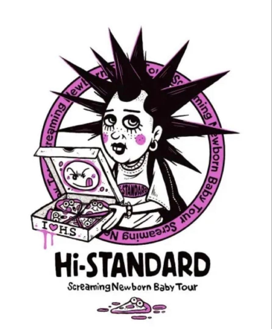 ミュージシャン Hi-STANDARD SNB TM Paint T-shirt