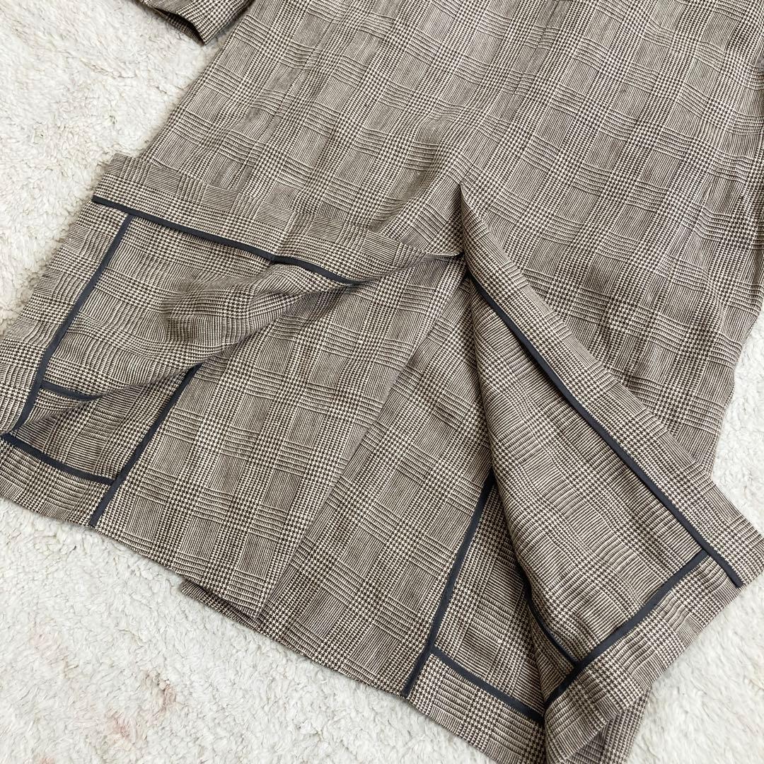 極美品・近年✨ドゥーズィエムクラス　Glen Check coat　リネン100