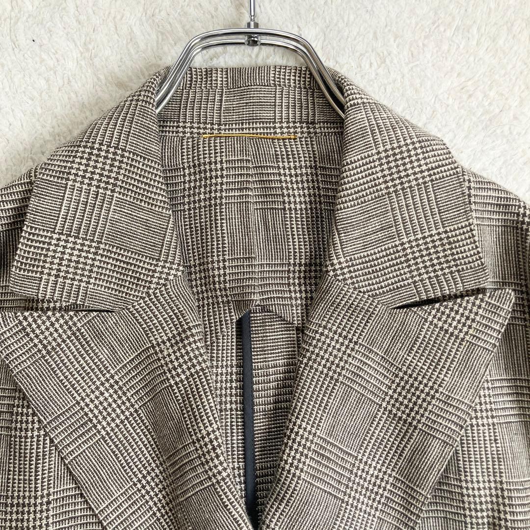 極美品・近年✨ドゥーズィエムクラス　Glen Check coat　リネン100