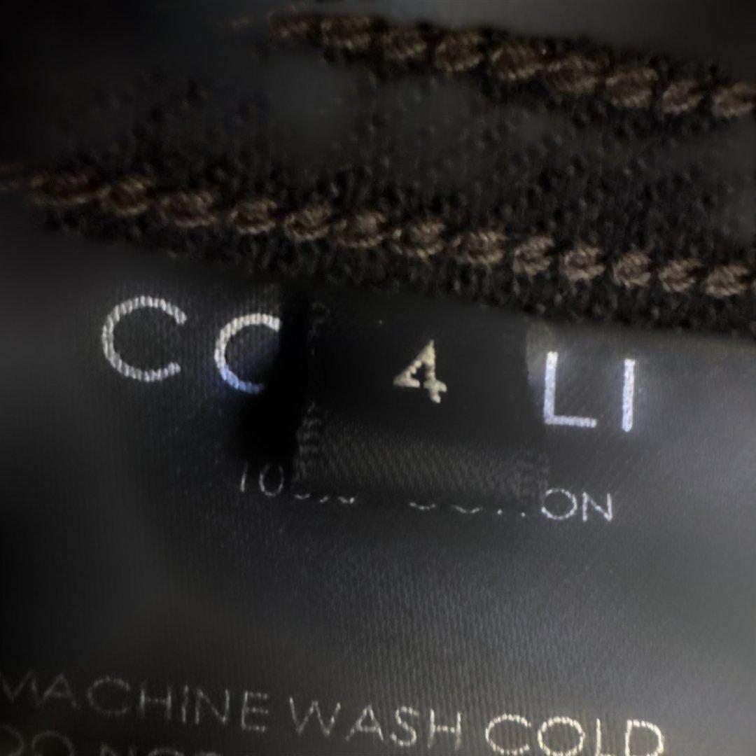 Comoli ブラック カバーオール サイズ4 新品未使用タグ付き