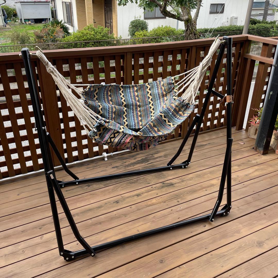 3way 布製ハンモック 多色 ジオメトリックパターン