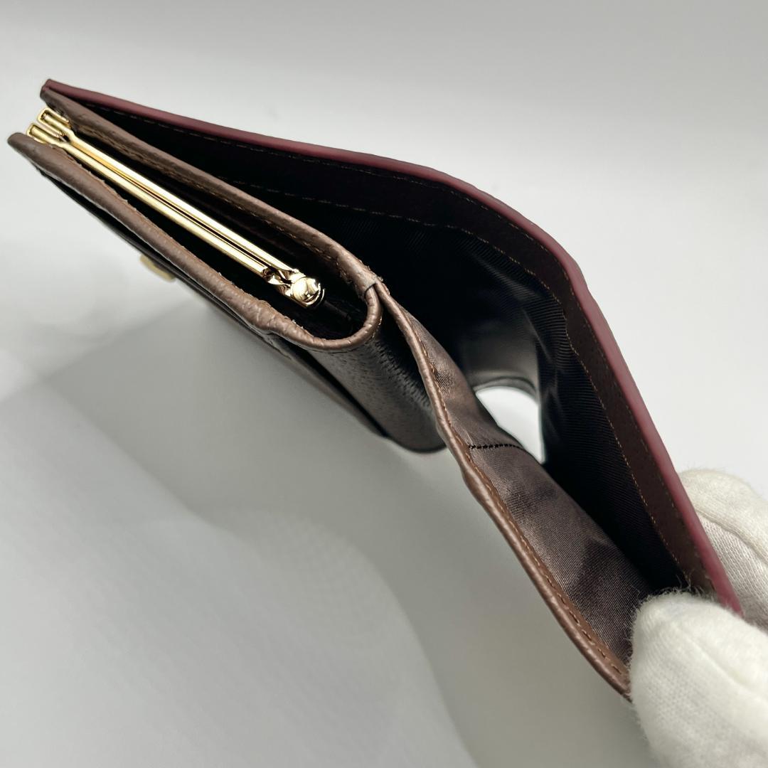 Vivienne Westwood 新品 折財布 茶 がま口 シンプル 定番