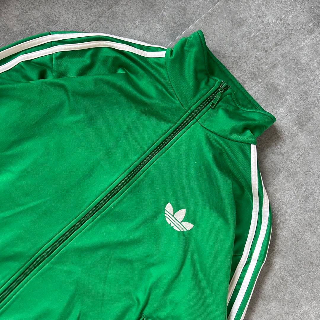 【美品】adidas トラックジャケット グリーン カジュアル 秋冬