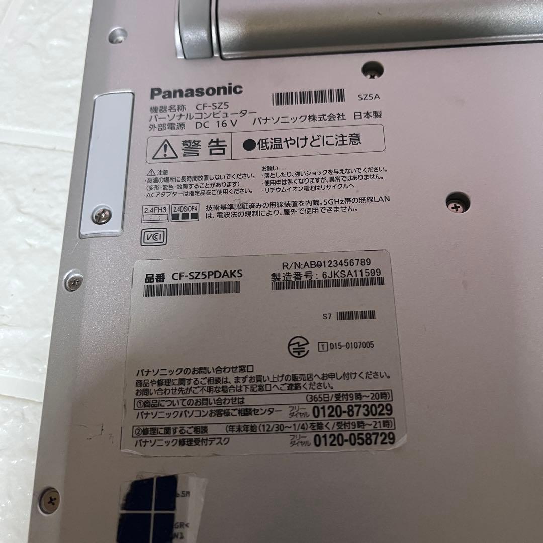 ★中古パナソニック 500GB★CF-SZ5 カメラ　レッツノートPC61